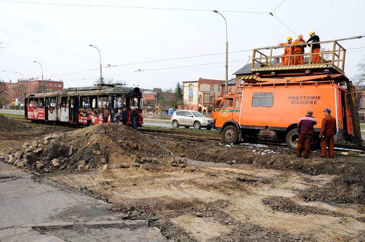 Na Robotniczej spłonął tramwaj zdjęcie nr 55452