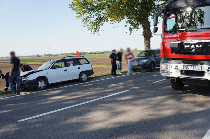 Elbląg Wypadek przed Jegłownikiem: jedna osoba ranna