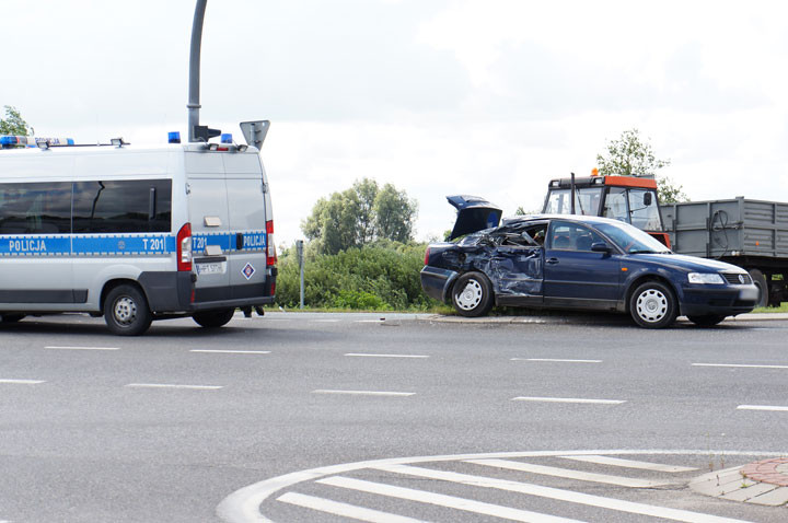 Elbląg Żuławska-obwodnica: zderzenie dwóch pojazdów