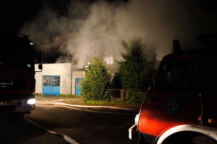 Nocny pożar w Gronowie Elbląskim zdjęcie nr 60217