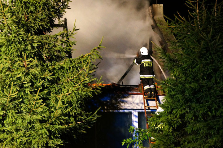 Nocny pożar w Gronowie Elbląskim zdjęcie nr 60211