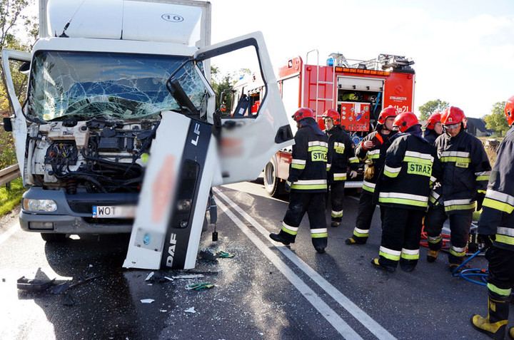 Elbląg Wypadek w Jegłowniku: jedna osoba ranna