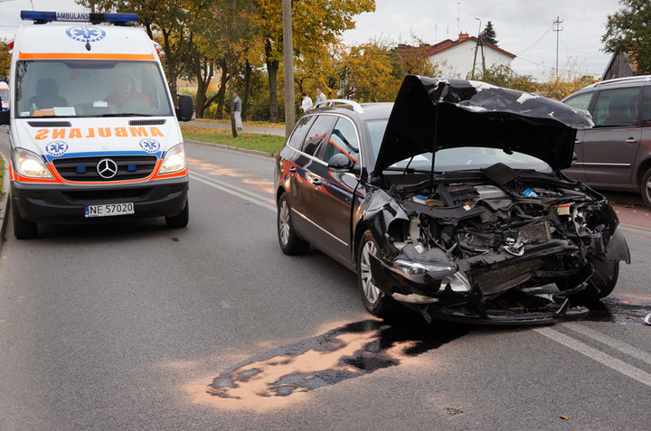 Elbląg Wypadek na Niepodległości: dwie osoby ranne