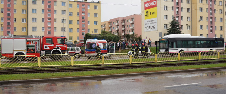 Elbląg Wypadek na Płk. Dąbka