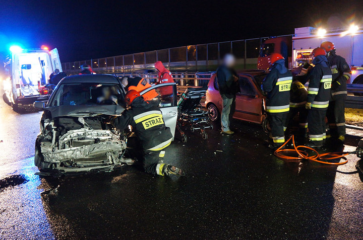 Elbląg Wypadek na S7
