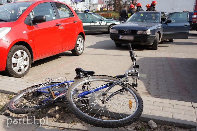 Odzieżowa: zderzenie rowerzysty z audi zdjęcie nr 84656