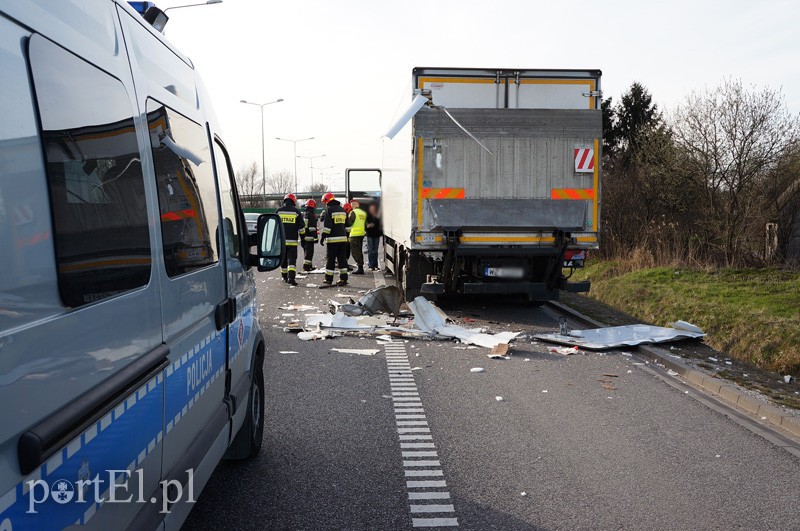 Elbląg Zderzenie na obwodnicy