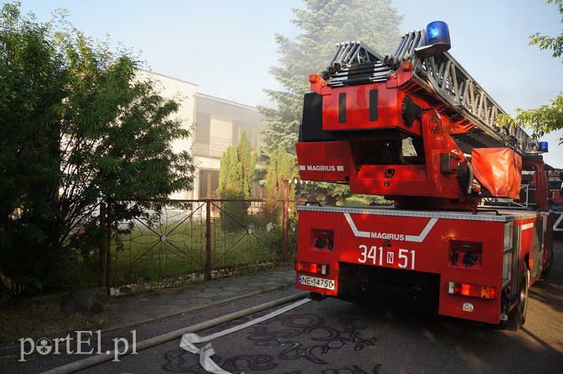 Elbląg Pożar na Druskiej