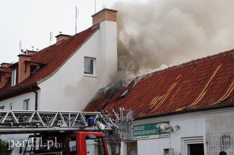Elbląg Pożar przy Sadowej