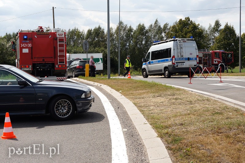 Elbląg Zderzenie na skrzyżowaniu w Kazimierzowie
