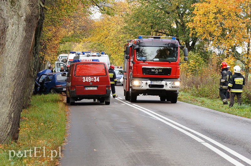 Elbląg Wypadek między Hutą Żuławską a Pogrodziem