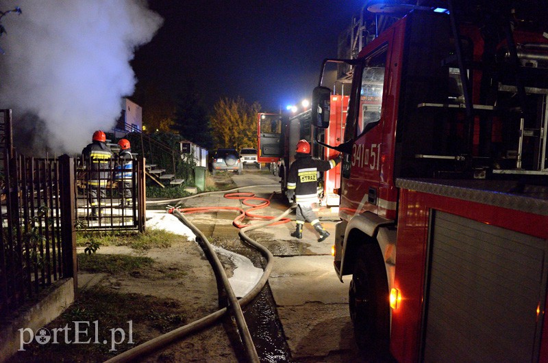 Elbląg Pożar przy Lidzbarskiej