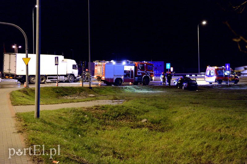Elbląg Wypadek na skrzyżowaniu ul. Żuławskiej z obwodnicą