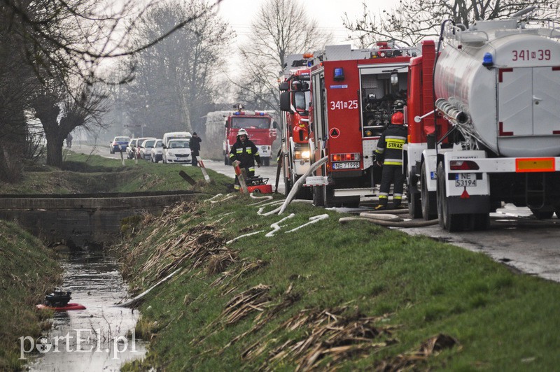 Elbląg  Płonie fabryka świec