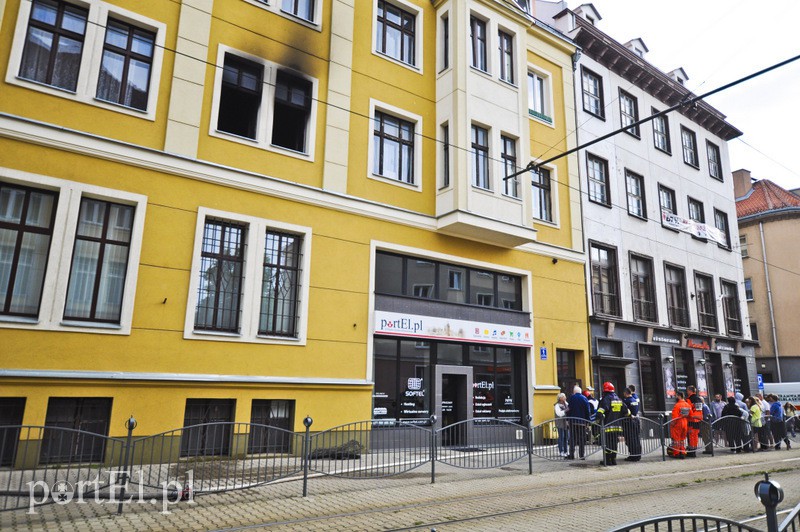 Elbląg  Pożar na 1 Maja