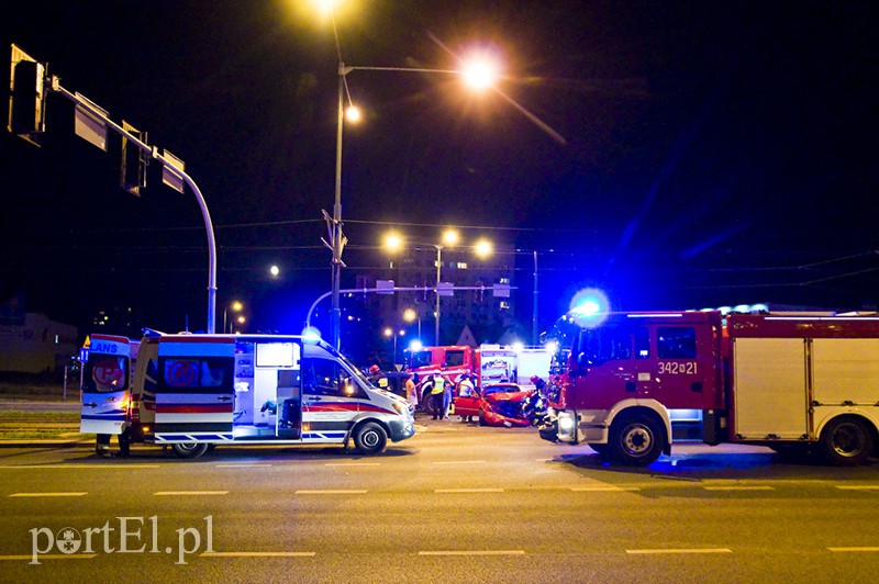 Elbląg  Znów wypadek na 12 lutego, tym razem wyżej
