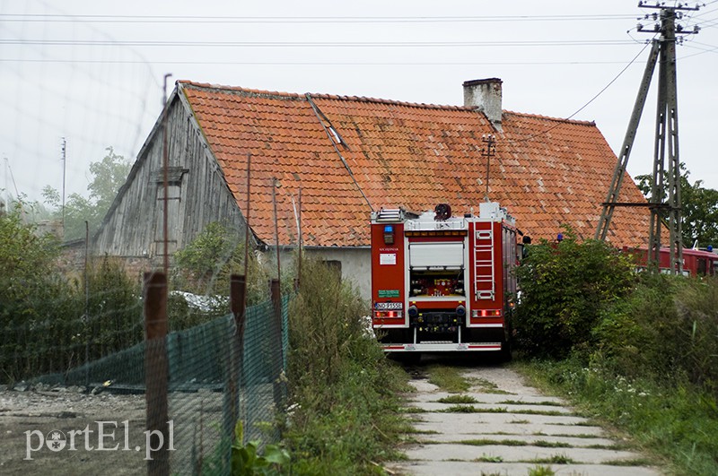 Elbląg Pożar domu w Nowakowie