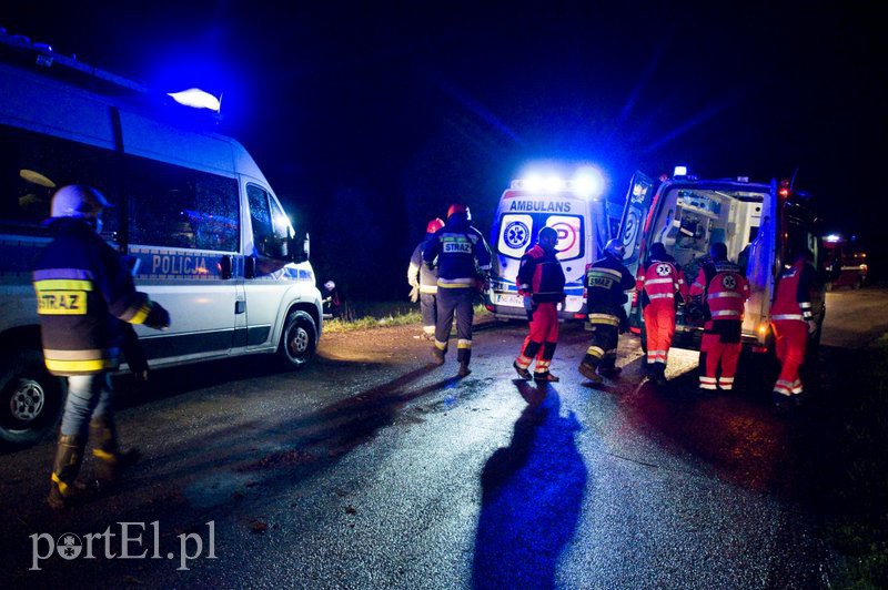 Elbląg  Dachowanie w BMW, wszyscy byli pijani