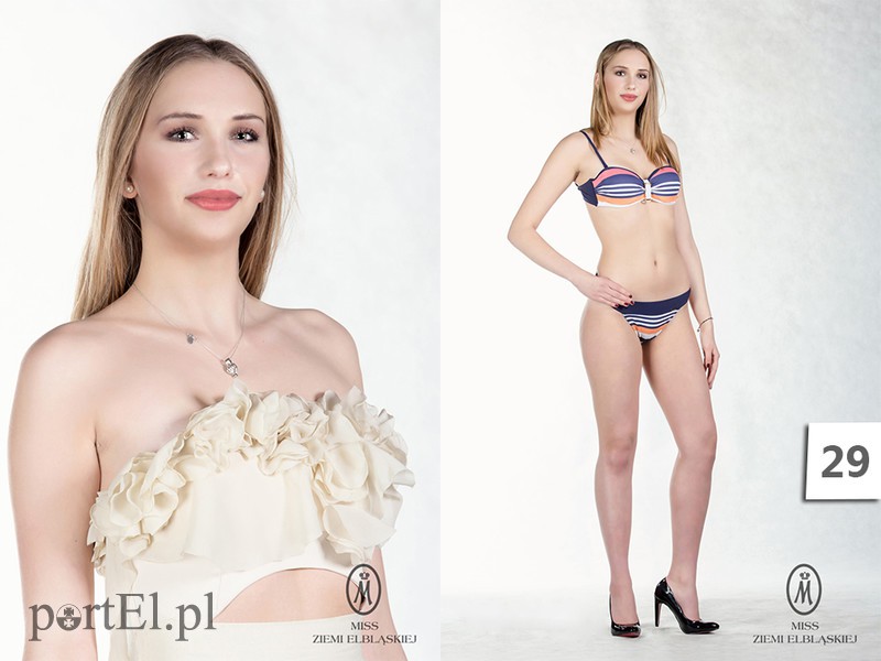 29. Paulina Kisielewska jest nastoletnią finalistką.
Mieszka w Elblągu.
Wzrost: 177 cm;
Wymiary: 50/65/70;
