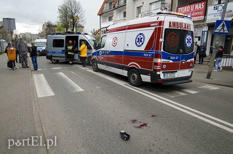 Elbląg  Potrącenie na Żeromskiego