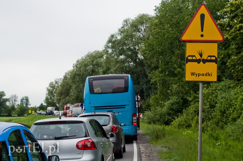 Elbląg  Droga nr 22 zablokowana. Wypadek w Karczowiskach Górnych