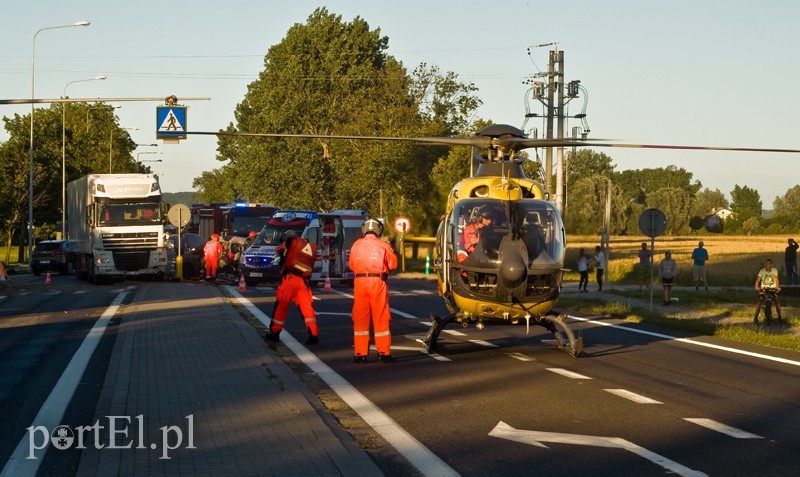 Elbląg  Wypadek na siódemce, są ranni