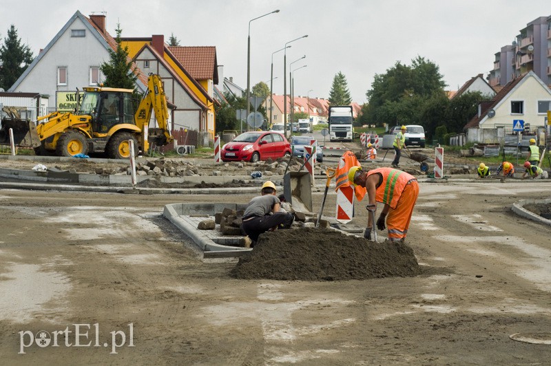 Elbląg  Na rondzie już jeżdżą
