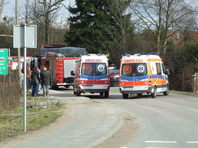 Elbląg Wypadek w Dąbrowie