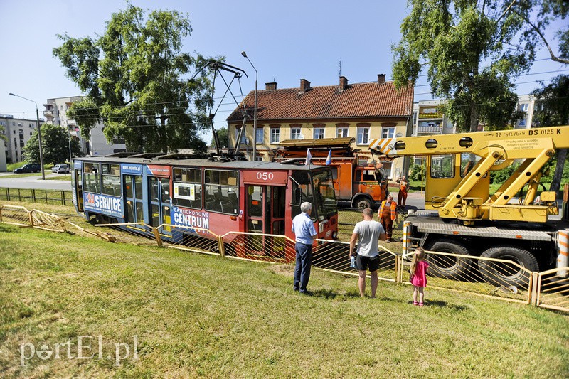 Elbląg Tramwaj wypadł z torów