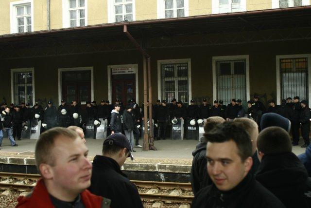 Elbląg Najazd kibicow