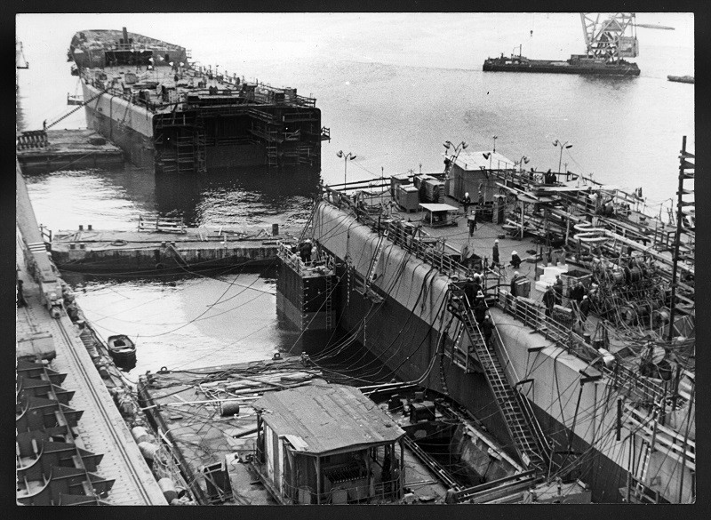 Wykonane przez Felicjana zdjęcie z czasów jego pracy w stoczni