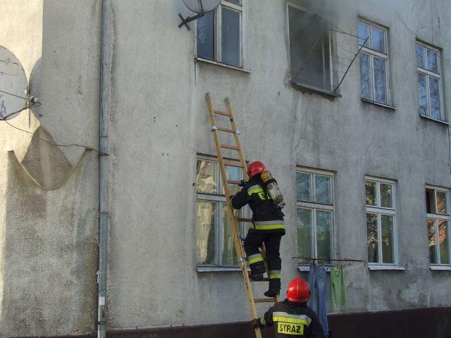 Elbląg Pożar na Teatralnej