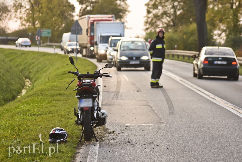 Zderzenie ciężarówki z motorowerem zdjęcie nr 162843