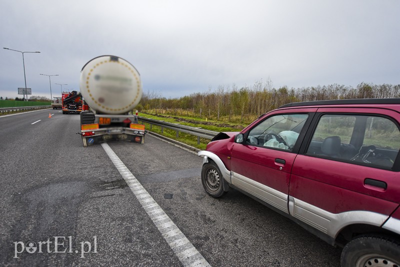 Zderzenie daihatsu z cysterną na S7 zdjęcie nr 164569