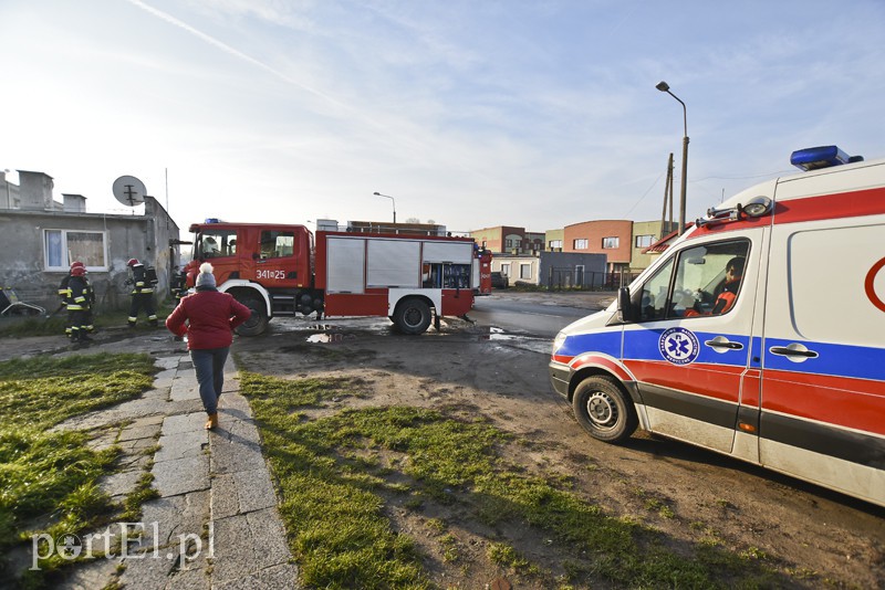 Elbląg  Pożar na ul. Skrzydlatej i w Gronowie Elbląskim