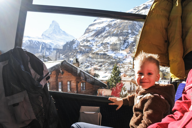 Kolejka w Gornergrat, Szwajcaria