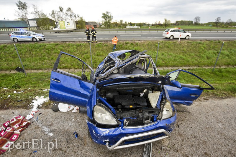 Dachowanie na s7 pod Pasłękiem zdjęcie nr 174053