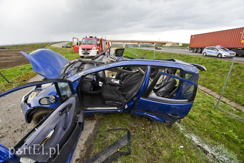 Dachowanie na s7 pod Pasłękiem zdjęcie nr 174050