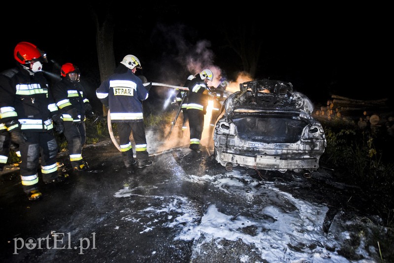 Infiniti spłonęło doszczętnie przy S22 zdjęcie nr 176475