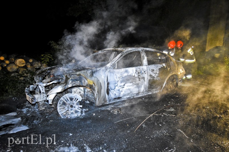 Infiniti spłonęło doszczętnie przy S22 zdjęcie nr 176467