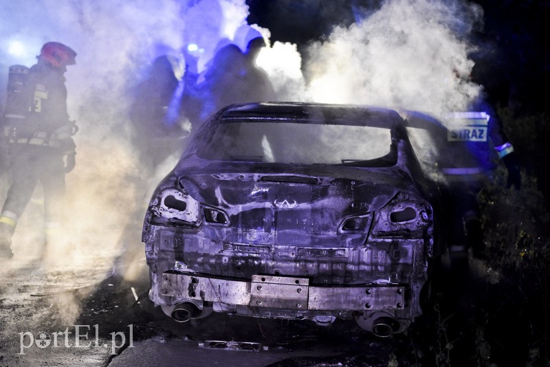 Infiniti spłonęło doszczętnie przy S22 zdjęcie nr 176461