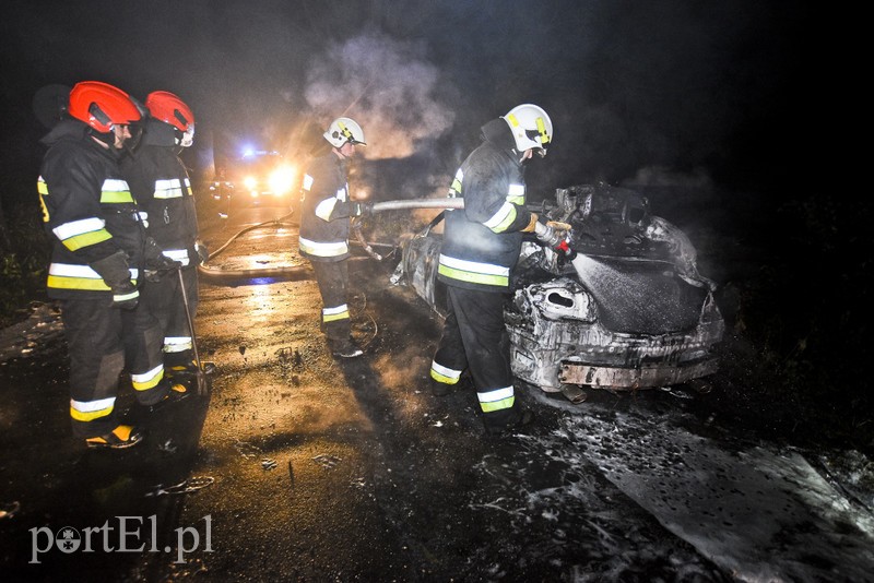 Infiniti spłonęło doszczętnie przy S22 zdjęcie nr 176471