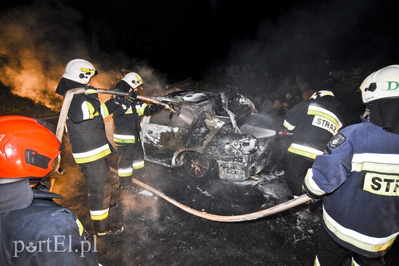 Infiniti spłonęło doszczętnie przy S22 zdjęcie nr 176473