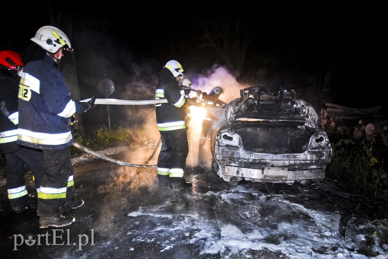 Infiniti spłonęło doszczętnie przy S22 zdjęcie nr 176474