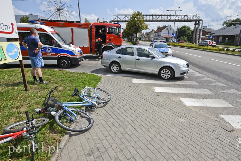 Potrącenie rowerzystki na al. Grunwaldzkiej zdjęcie nr 181402