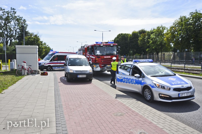Elbląg Potrącenie rowerzysty na ul. Browarnej