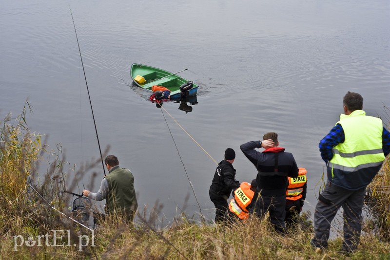 Elbląg Wędkarz wpadł do wody