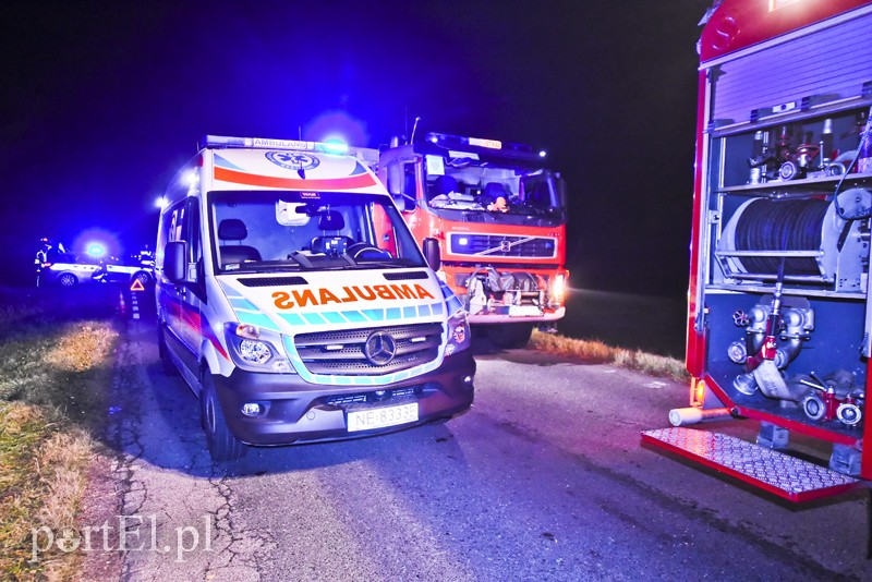 Elbląg Potrącenie mężczyzny na ciemnej drodze