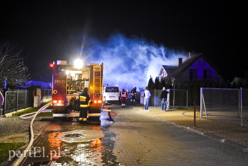 Elbląg Pożar w Krasnym Lesie