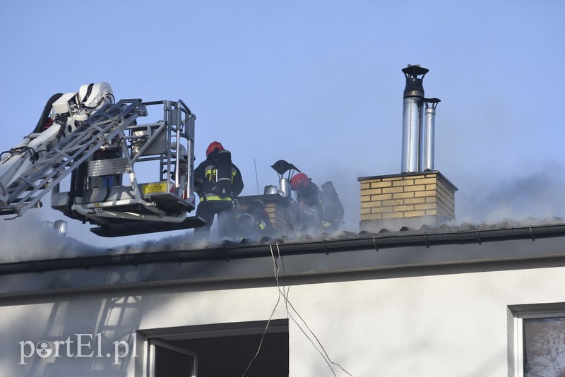Pożar poddasza budynku przy ul. Dojazdowej zdjęcie nr 189944